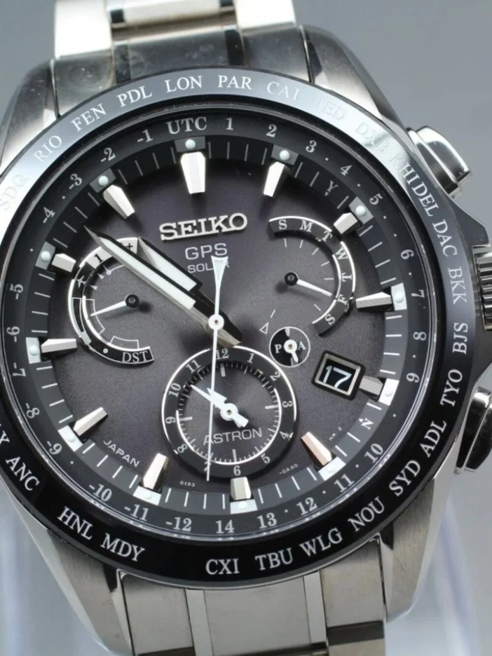 SEIKO Astron SBXC006/5X53-0AB0 GPS Solar Powered Radio Men's Watch_965409